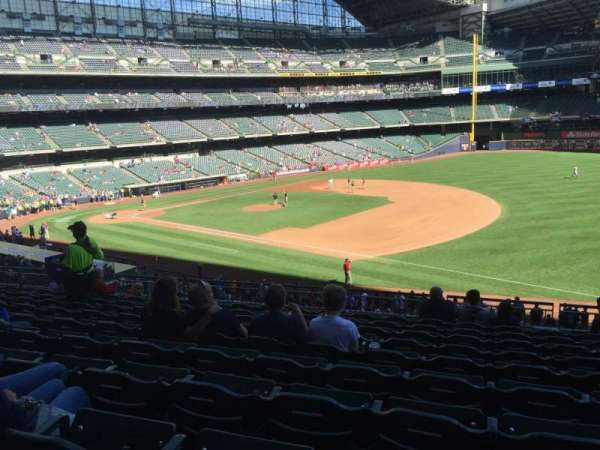American Family Field, section: 210, row: 11, seat: 17