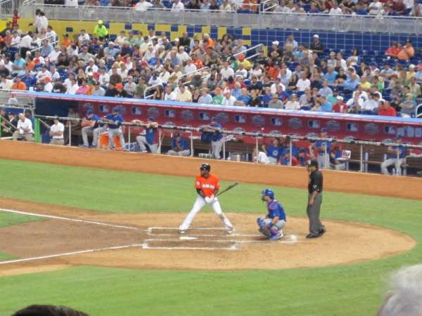 LoanDepot Park, section: 21, row: 12, seat: 15