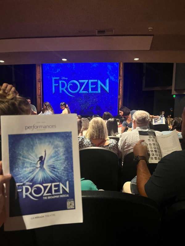 La Mirada Theatre for the Performing Arts, section: C, row: T, seat: 5