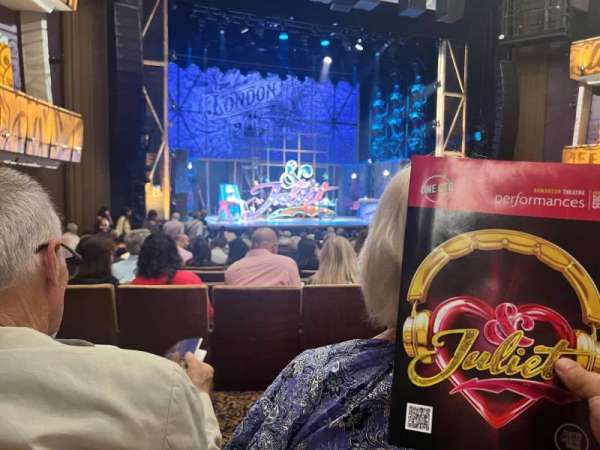 Ahmanson Theatre, section: Orchestra, row: P, seat: 43