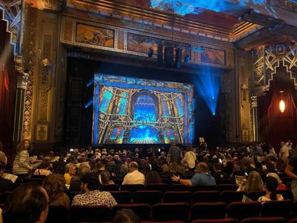 Hollywood Pantages Theatre, section: Orchestra LC, row: X, seat: 309