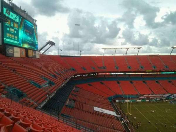 Hard Rock Stadium, section: Old 421, row: 20, seat: 1