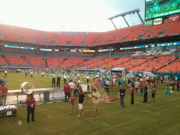 Hard Rock Stadium, section: Old 114, row: 1, seat: 1