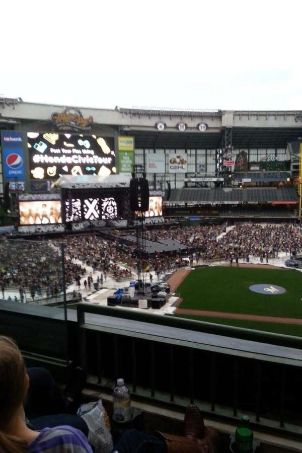 American Family Field, section: 337, row: 2, seat: 8