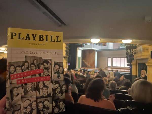 Hudson Theatre, section: Orchestra R, row: T, seat: 10