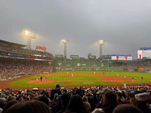 Fenway Park, section: Grandstand 17, row: 1, seat: 4