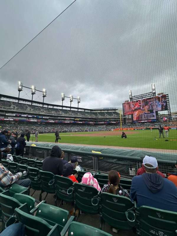 Comerica Park, section: 118, row: 4, seat: 5