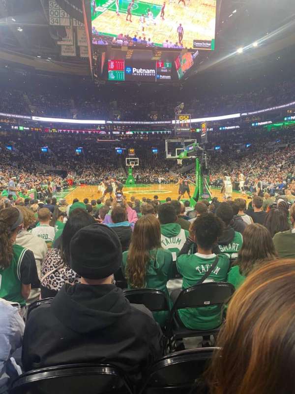 TD Garden, section: 18, row: M, seat: 9
