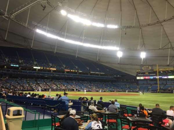 Tropicana Field, section: 130, row: G, seat: 17