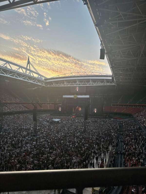 Principality Stadium, section: U16, row: 1, seat: 11