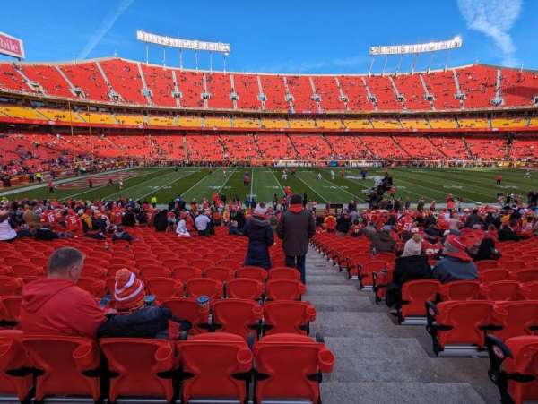 Arrowhead Stadium, section: 121, row: 23, seat: 1