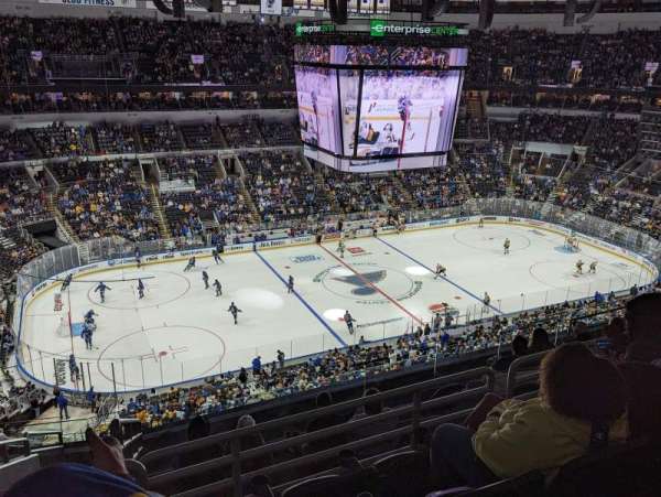 Enterprise Center, section: 322, row: K, seat: 18