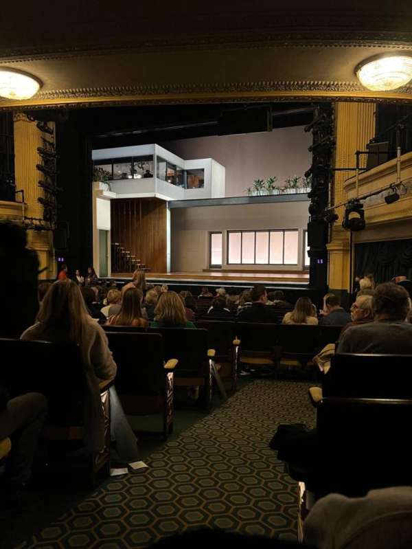 Hudson Theatre, section: Orchestra R, row: Q, seat: 2