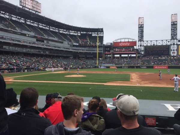 Rate Field, section: 123, row: 5, seat: 1
