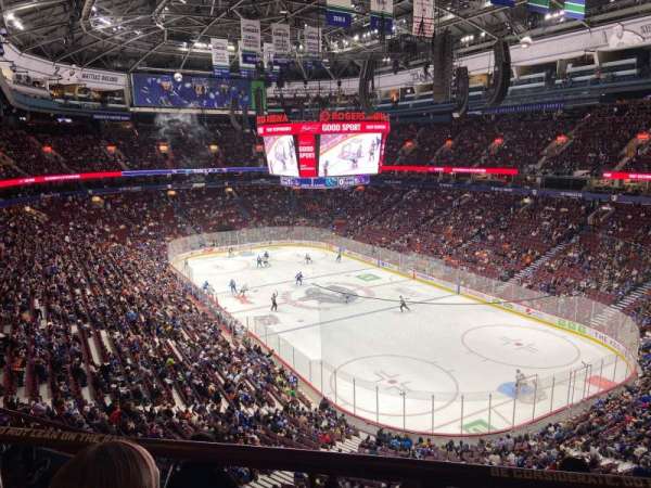 Rogers Arena, section: 318, row: 7, seat: 103