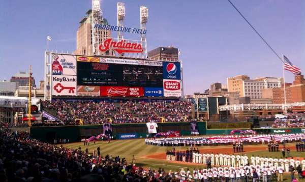 Progressive Field, section: 156, row: ff, seat: 3