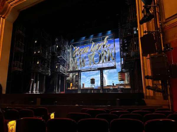 St. James Theatre, section: Orchestra R, row: G, seat: 10