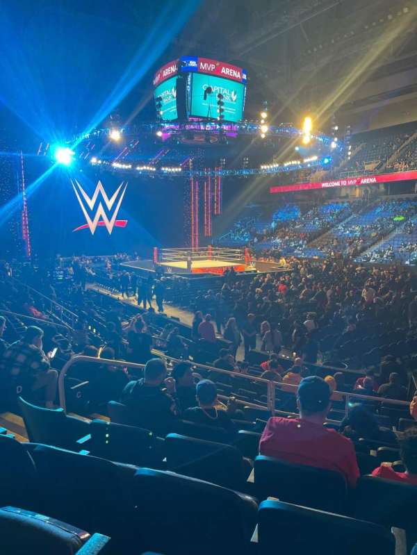 MVP Arena, section: 102, row: H, seat: 4