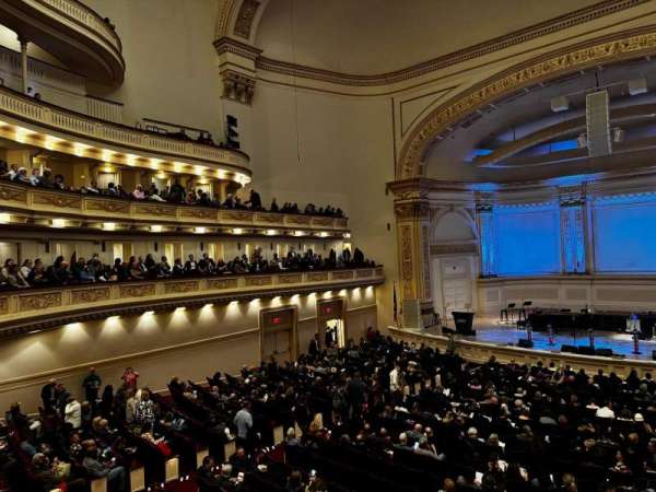 Carnegie Hall, section: First Tier, row: 27