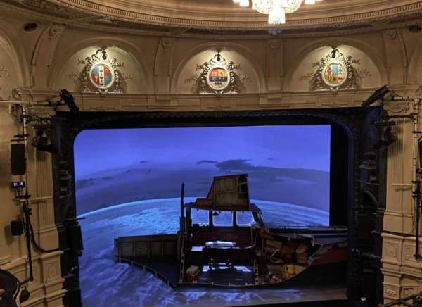 Ambassadors Theatre, section: Circle, row: G, seat: 15