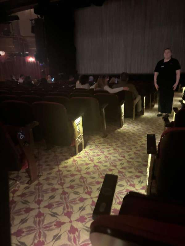 St. James Theatre, section: Orchestra R, row: Q, seat: 2