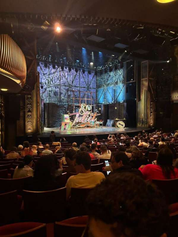 Stephen Sondheim Theatre, section: Orchestra L, row: P, seat: 17