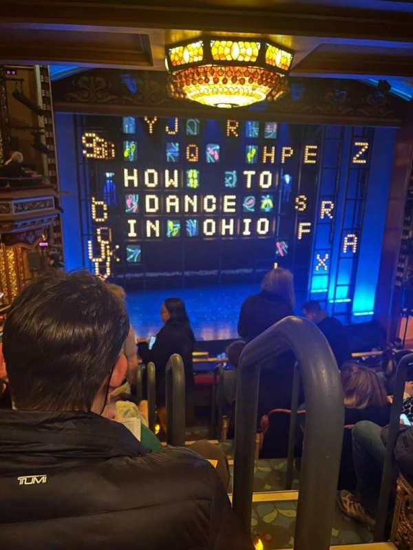 Belasco Theatre, section: Mezzanine L, row: F, seat: 1