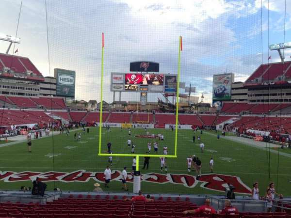 Raymond James Stadium, section: 123, row: U, seat: 13