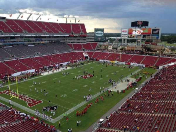 Raymond James Stadium, section: 327, row: A, seat: 3