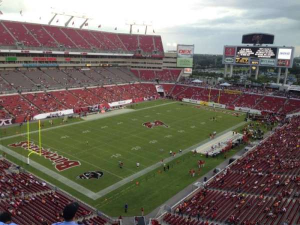 Raymond James Stadium, section: 302, row: A, seat: 6