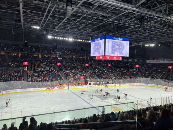 Place Bell, section: 111, row: X, seat: 3