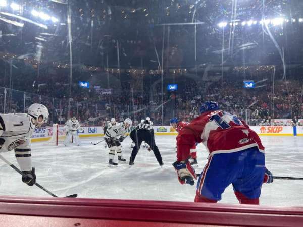 Place Bell, section: 110, row: A, seat: 23