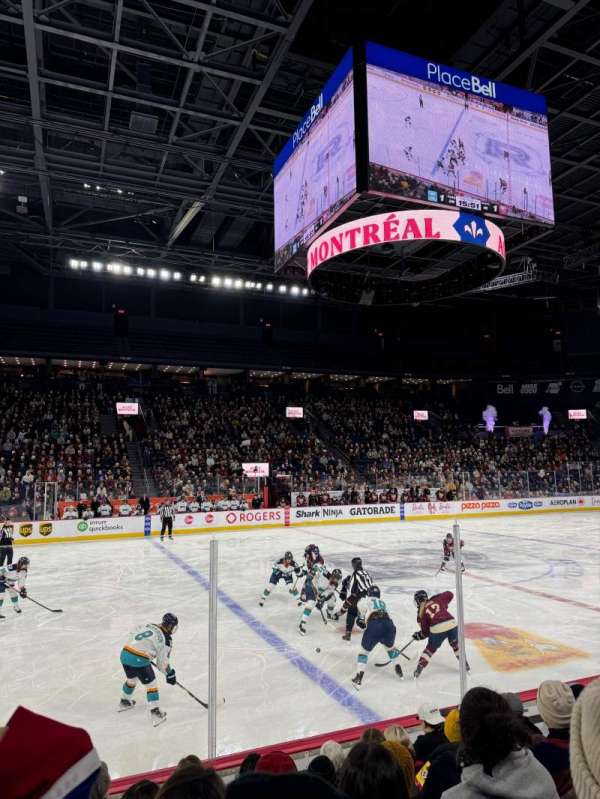 Place Bell, section: 110, row: F, seat: 7