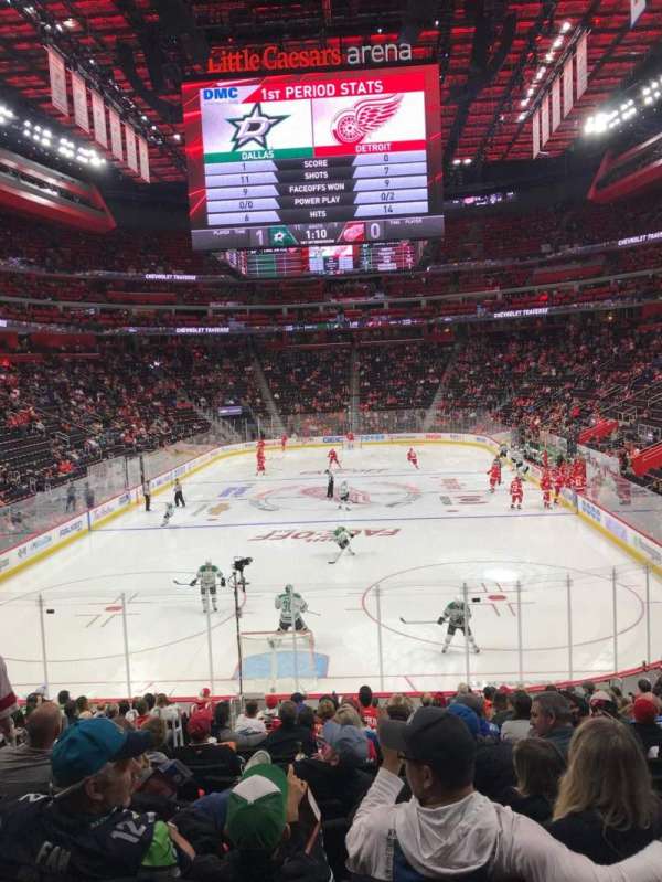 Little Caesars Arena, section: 102, row: 18, seat: 16