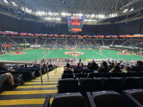 MVP Arena, section: 105, row: P, seat: 15