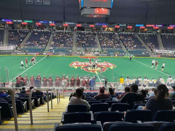 MVP Arena, section: 105, row: P, seat: 15