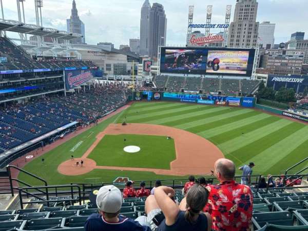 Progressive Field, section: 546, row: G, seat: 16