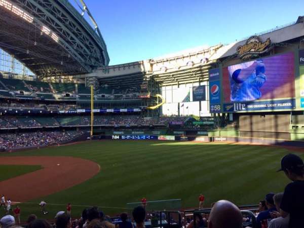 American Family Field, section: 210, row: 9, seat: 21