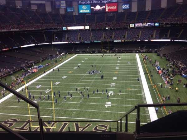 Caesars Superdome, section: 651, row: 3, seat: 10
