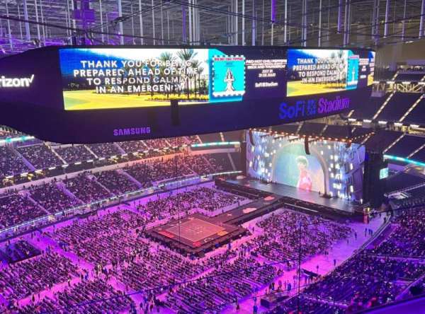 SoFi Stadium, section: 504, row: 3, seat: 4