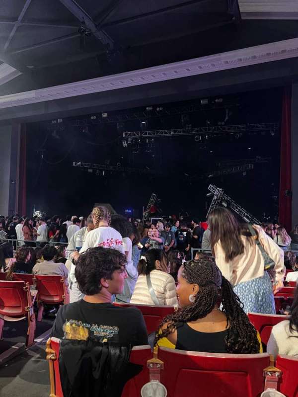 The Greek Theatre, section: A Right, row: J, seat: 4