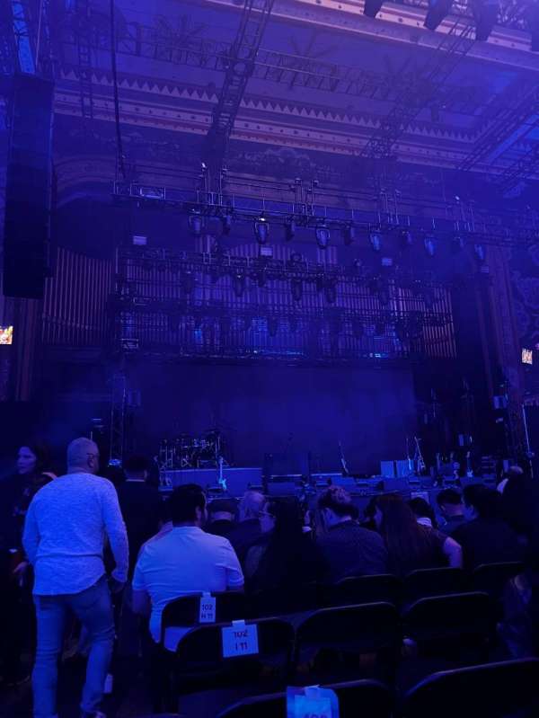 The Tabernacle, section: 102, row: L, seat: 12