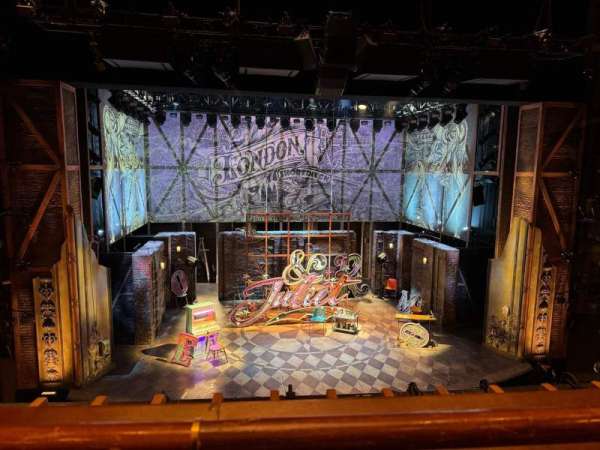 Stephen Sondheim Theatre, section: Mezzanine C, row: AA, seat: 115