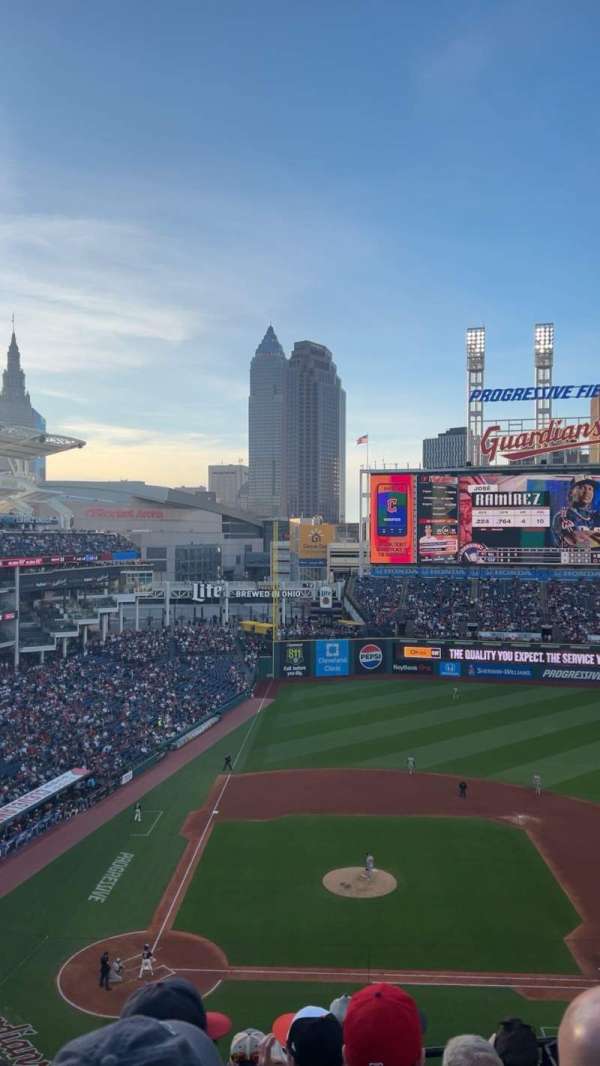Progressive Field, section: 448, row: E, seat: 9