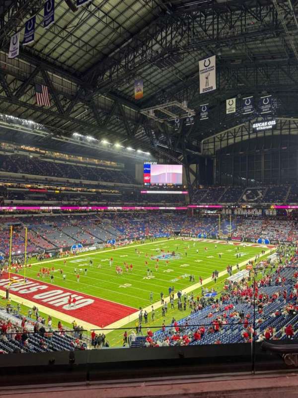 Lucas Oil Stadium, section: 322, row: 2, seat: 2