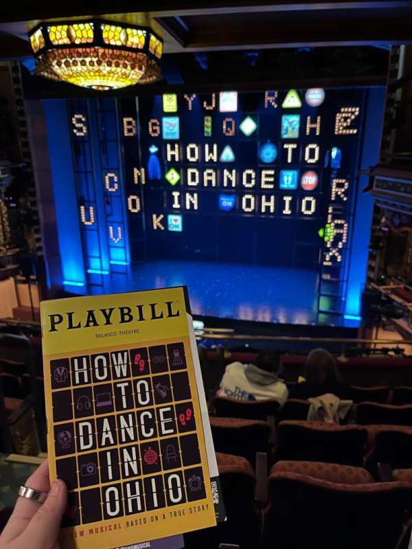 Belasco Theatre, section: Mezzanine R, row: F, seat: 4