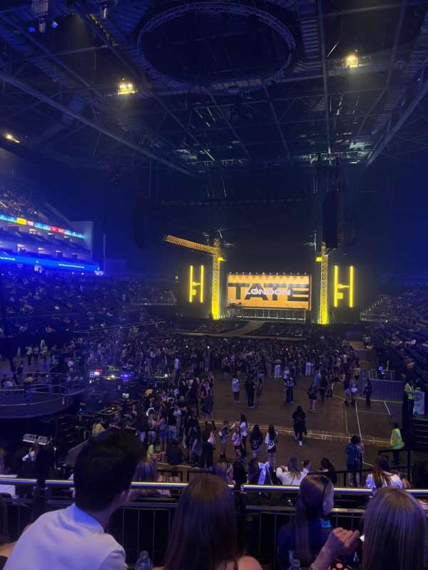 The O2, London, section: 108, row: R, seat: 231