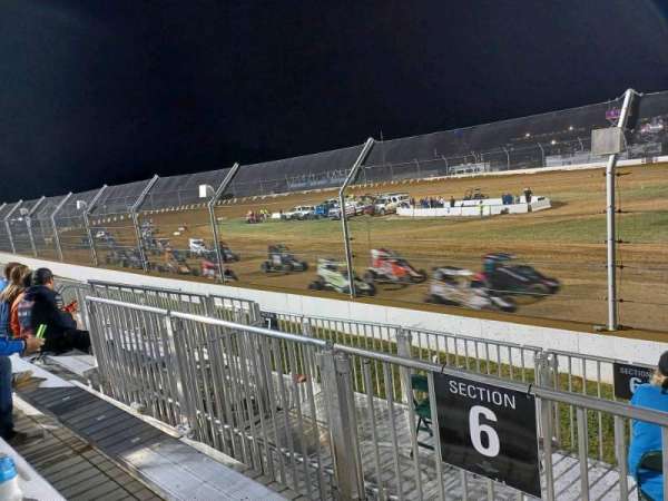 Dirt Track at Indianapolis Motor Speedway, section: 6, row: H, seat: 3