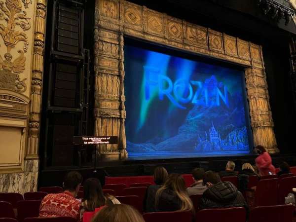 Cadillac Palace Theater, section: Orchestra L, row: G, seat: 13