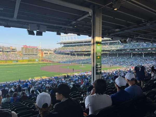 Wrigley Field, section: 207, row: 13, seat: 11